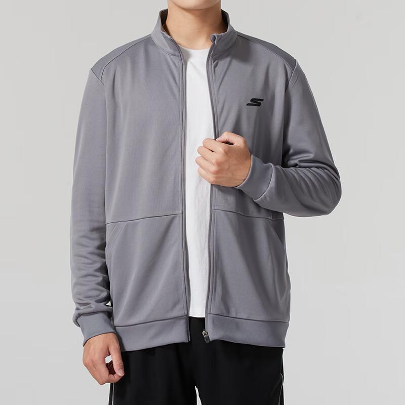Skechers Men s Stand-Collar Knitted Jacket L