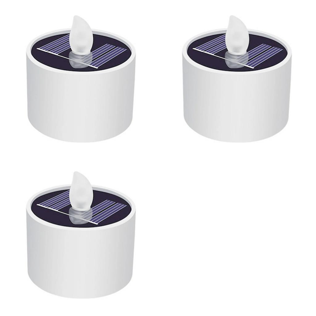 Solar Lights LED Candle Flameless Lamp Waterproof Solar Tea Light Rechargeable Garden Candle Lights for Party Home Decor