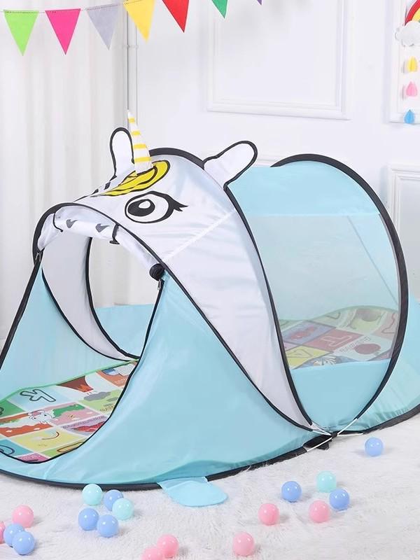 New Model Kids' Quick-Open Sunshade Tent: Portable & Folding for Indoor/Outdoor Use
