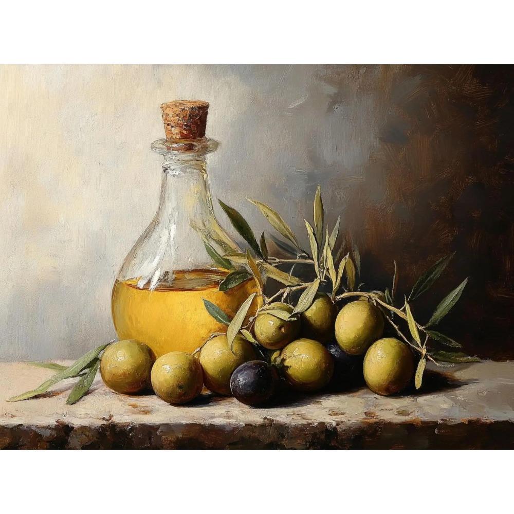 Vintage Food Art Dining Art Oil Poster Fruit Still Life Rustic Kitchen Prints Canvas Painting Wall Art Pictures Home Room Decor