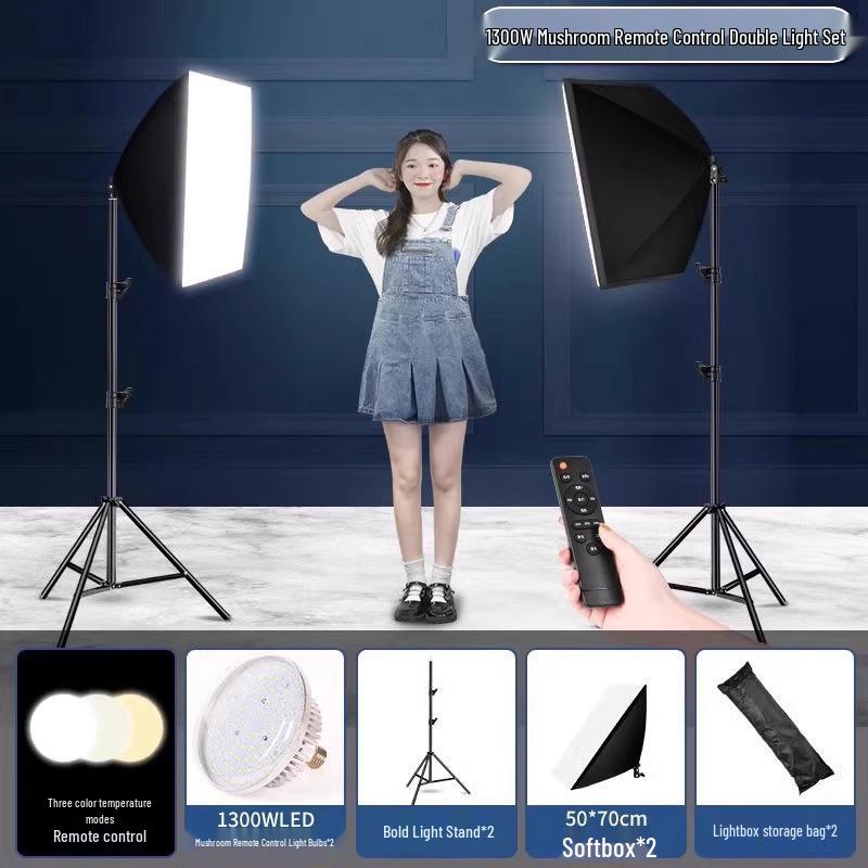 5070 Softbox Lighting Kit for Photography & Video Broadcasting: Indoor Portrait & Clothing Shooting