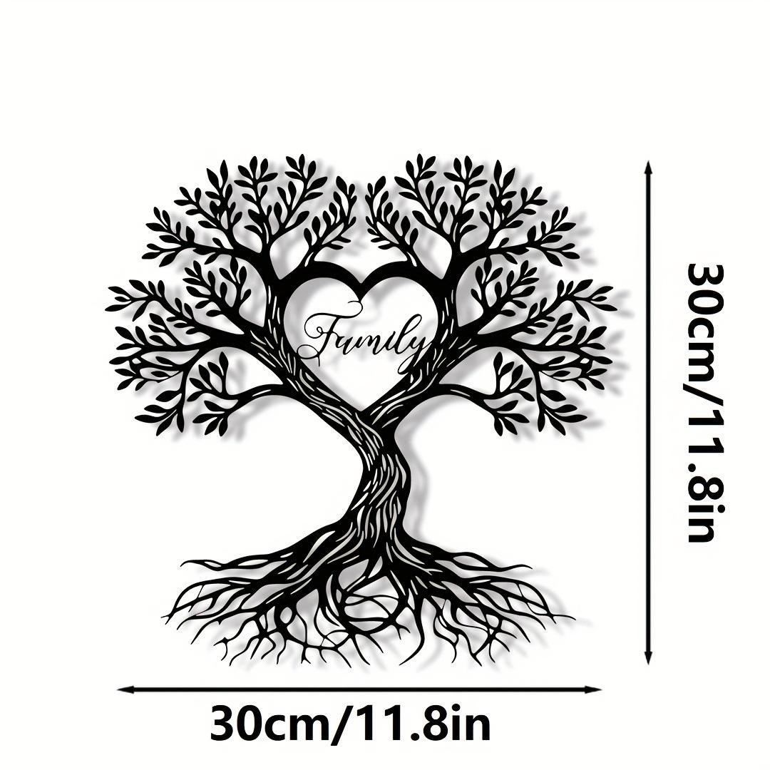 1PC creative love tree plastic art wall hanging, modern simple wall decoration, romantic home decoration