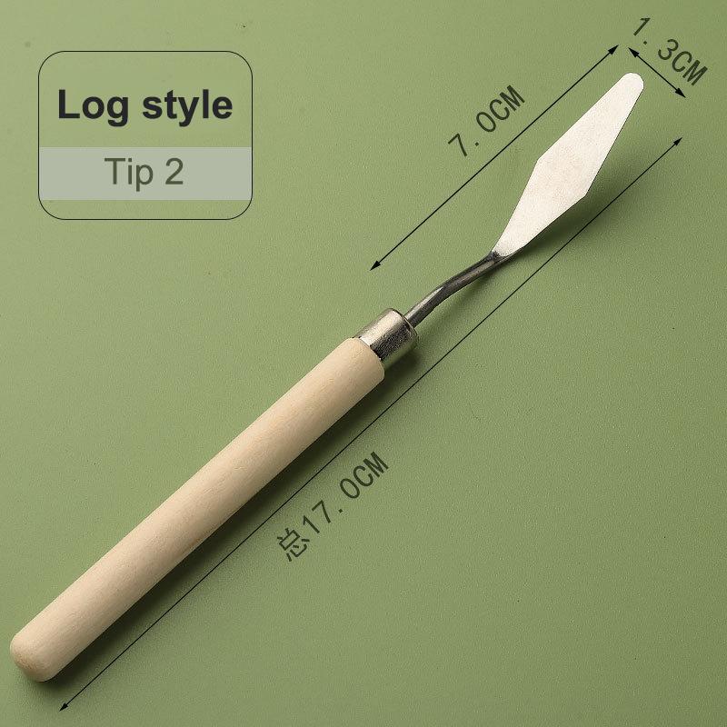 Stainless Steel Scraper Kit Palette Gouache Supplies Oil Painting Knife Fine