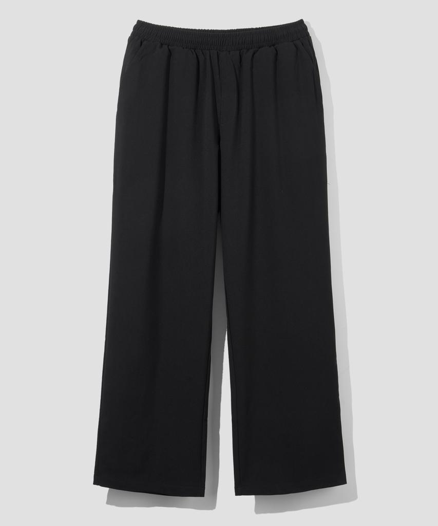 AGOD Wide Banding Slacks [Black]