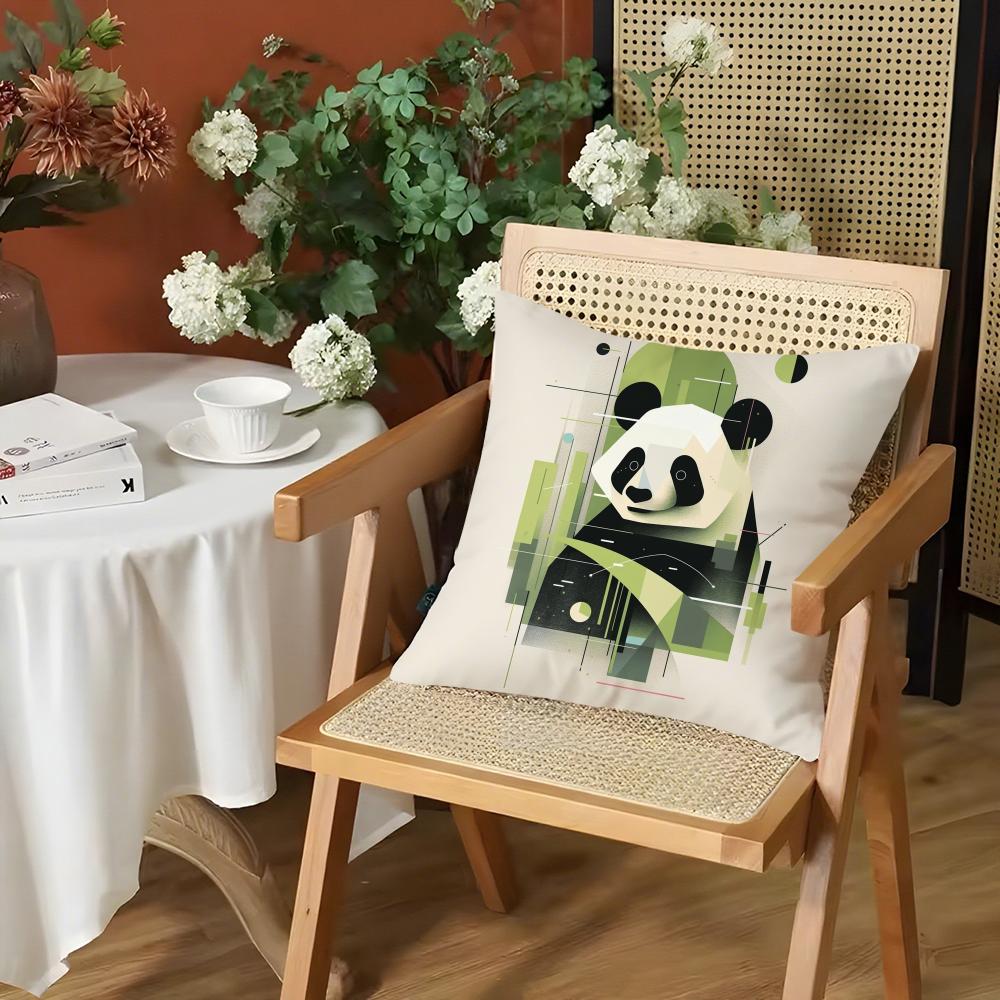 Federa Cuscino Stile Moderno Bauhaus Peluche Corto Setoso Cerniera Invisibile Antipolvere Copricuscino per Divano per Decorazione Casa