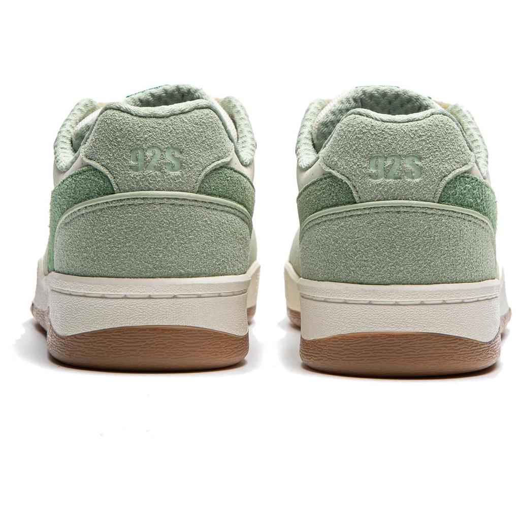 Li-Ning Synthetic Leather Thick Sole Fashionable Versatile Non-Slip Wear-Resistant Low-Top Sneakers Women Sneakers Light-Green AEPU028-4