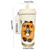 Large Capacity Cartoon Thermal Cup Leakproof Capybara Coffee Mug  Students