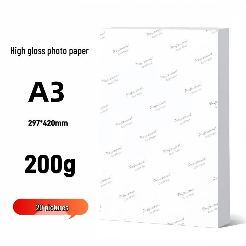 

Високоглянцевий струменевий фотопапір: від 5 до 10 , A3, A4, A5, Висока роздільність 4R