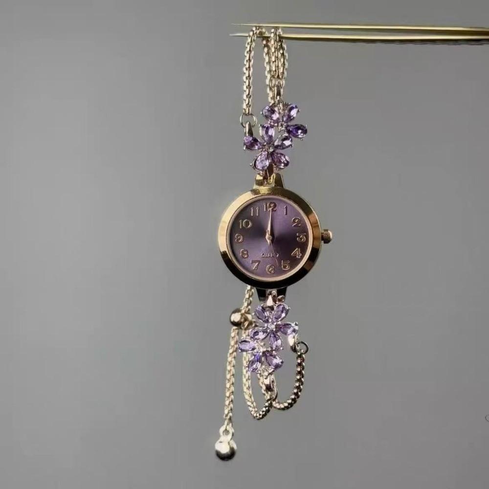 Flowers Bracelet Watch Rhinestone Ladies Wristwatches New Women Quartz Watch  Gifts Style A