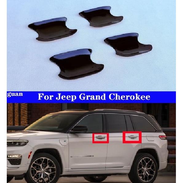 Декоративная накладка на боковую ручку двери автомобиля Черная Для Jeep Grand Cherokee 2024-2025