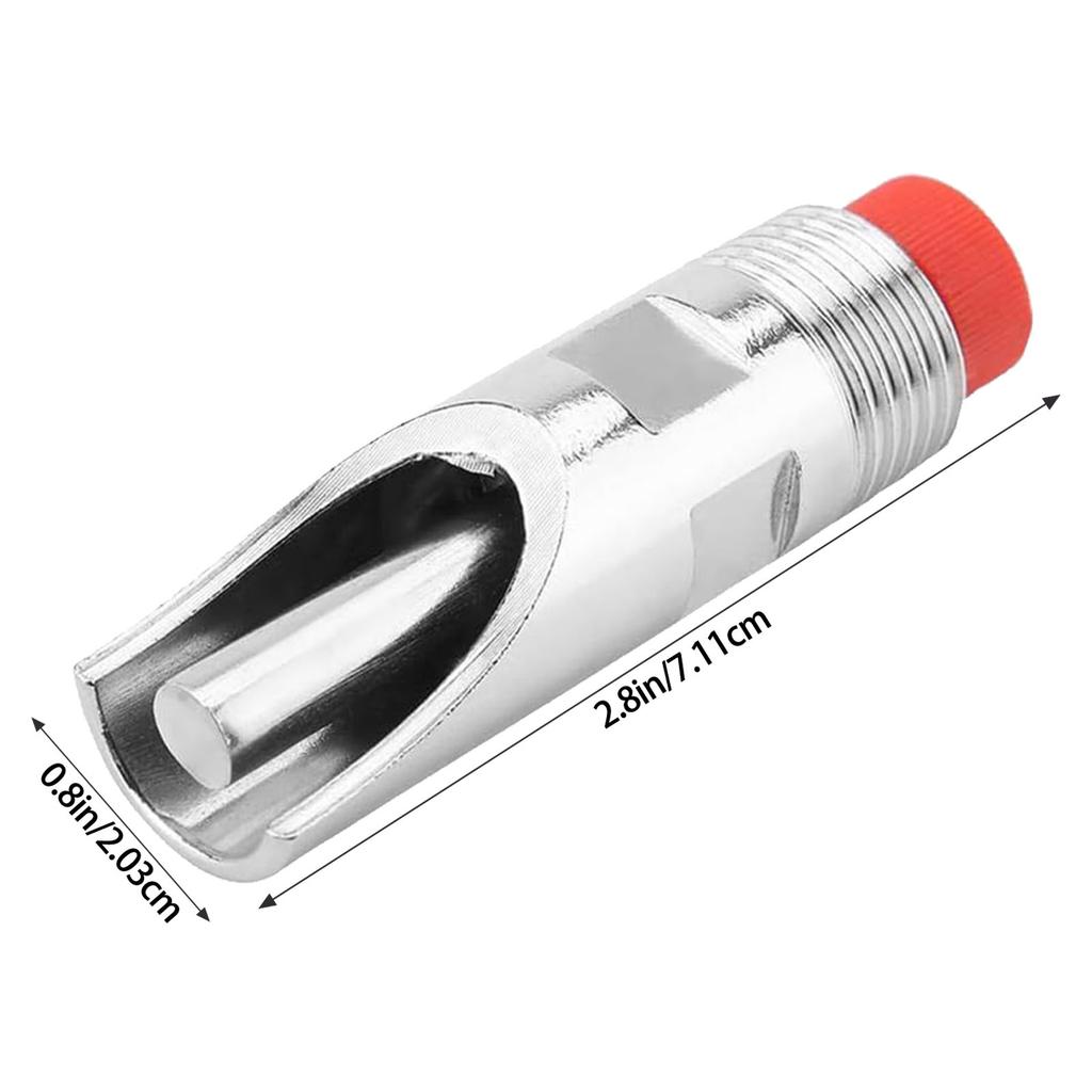 5 Pieces Multipurpose Pigs Nipple Waterer Stainless Steel Automatic Drinker Set for Barrels with Tanks Connectors