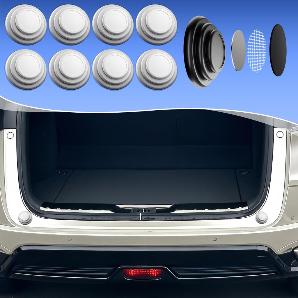 Car Door Cushion, 8 Pcs Sound Insulation Shock Absorber Gasket, Adhesive Door Shock Absorber,