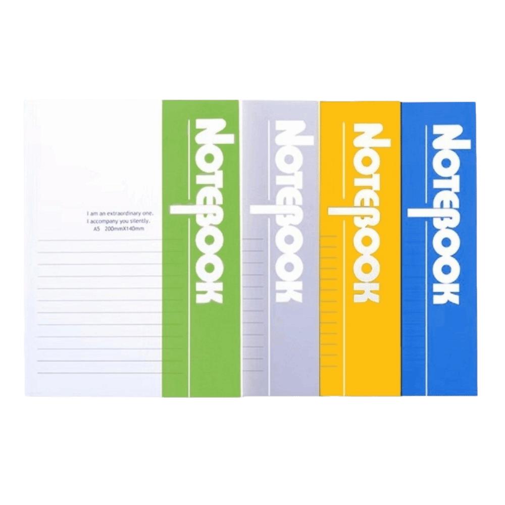 Thick Lined Notepad Soft Cover School Stationery Personal Writing Hardcover  Office Supplies 116Pages-1Pc Random