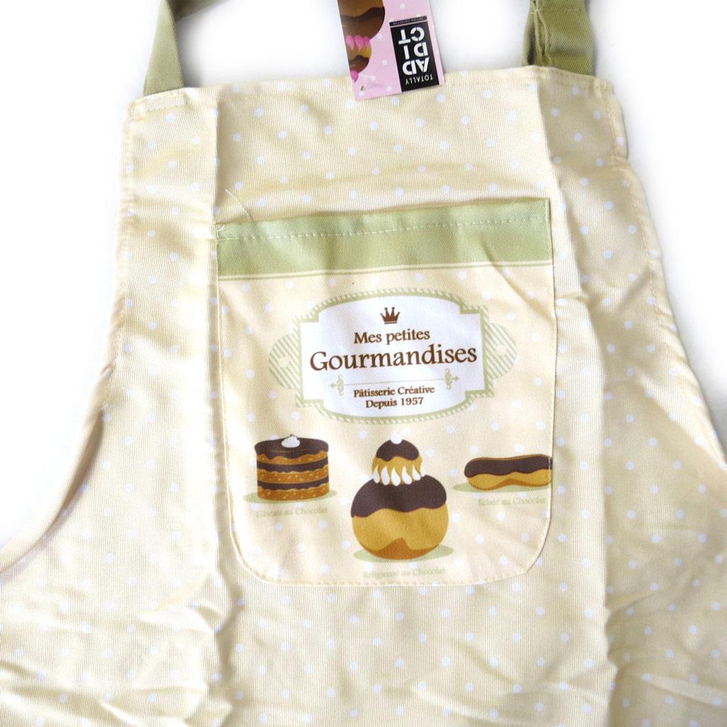 Les Trésors De Lily [M1460] - Küchenschürze 'Meine kleinen Leckereien' beige