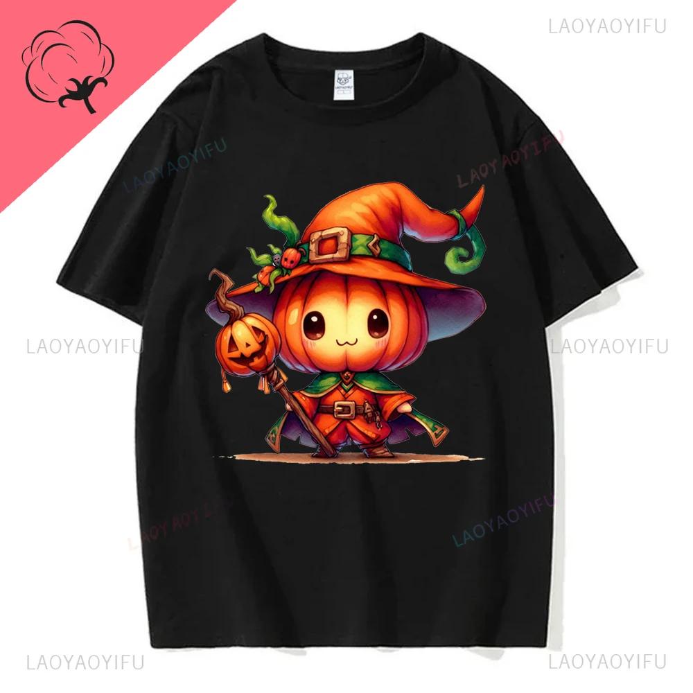 Happy Halloween Pumpkins Halloween T Shirts Pumpkin Funny Halloween Costume Cotton Shirt Graphic T Shirts Y2k Top Harajuku Tops