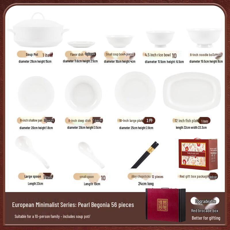 Mode Lanka Pearl Begonia Ceramic Dinnerware Set