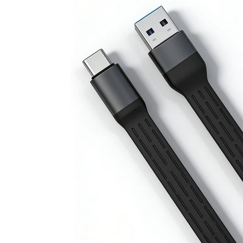 15Cm Handy Type C Cable Silicone Braid Shielding TPE Shock Resistant 40Gbps High Speed Data Transmission 100W Boost Charging