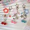 Breloc Cireșă Meteor cu Diamante, Breloc cu Mărgele, Pandantiv Farmec pentru Rucsac/Geantă, Lanț pentru Telefon, Accesorii de Decorațiune