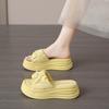 Fashion CRLAYDK Fashion Sandals for Women Fold Pearl Slip On PU Leather Slides Ladies Casual Walking Shoes Platform Beach Slippers
