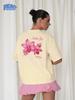 Lovely Moth Orchid Printed T-shirt 100% Cotton T-shirt Women's Clothing Summer Fashion Lovely Casual Comfy Short Sleeve Top Y2K