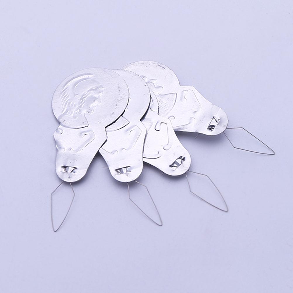 100Pcs Aluminum Gourd Shape Needle Threader Tool Wire Loop Threader For Machine Hand Needles Sewing Helper Craft Project