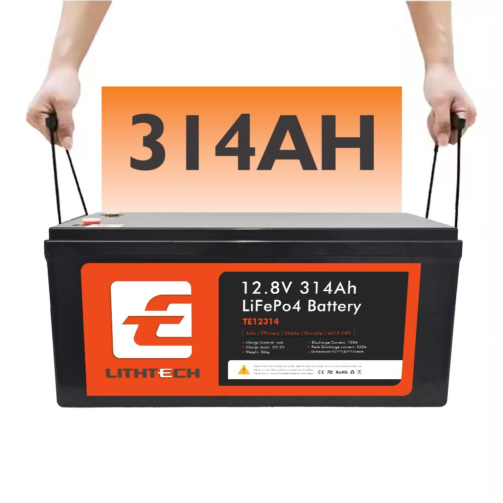 12V 314Ah Lifepo4 Lithium Battery Pack 6000 Cycle Lithium Iron Phosphate Lithium Ion Phosphate Pack for Solar Energy Storage
