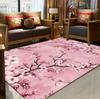Japanese Ukiyo-e Art Floor Matred Sun and Cherry Anti Slip Living Room Children's Room Courtyard Decoration Living Room Carpet