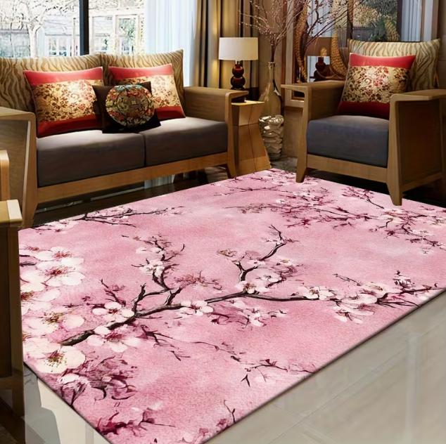 

The Red Sun Crow and Japanese Samurai Pattern Printed Area Carpet Decorative Pad for Living Rooms Bedrooms Porches and Corridors 40x60cm