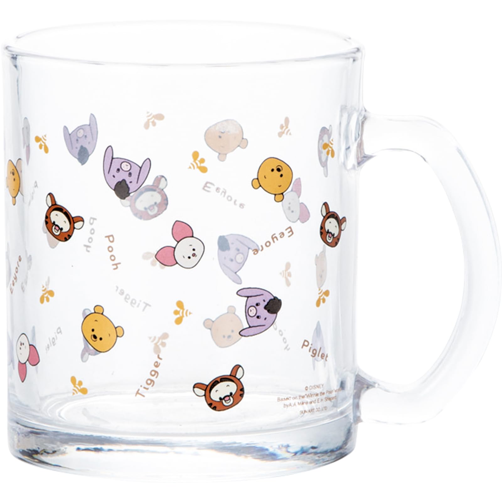

Disney the Yululun Glass Juice Diameter Made in Perfect as a Tableware or Winnie the Pooh Birthday Product san4537 Winnie Pooh Mug, Large, Approx.