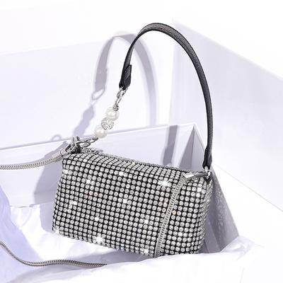 Kadın Akşam Çantası Lüks Moda Parti Elmas Taklidi Portföy Çanta Koltuk Altı Tote Çantalar Elmas Omuz Postacı Çantaları