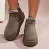 Fashion 2025 New Women Snow Boots Casual Chelsea Ankle Boots Short Plush Warm Boots Women Outdoor Luxury Flats Platform Ladies Shoes