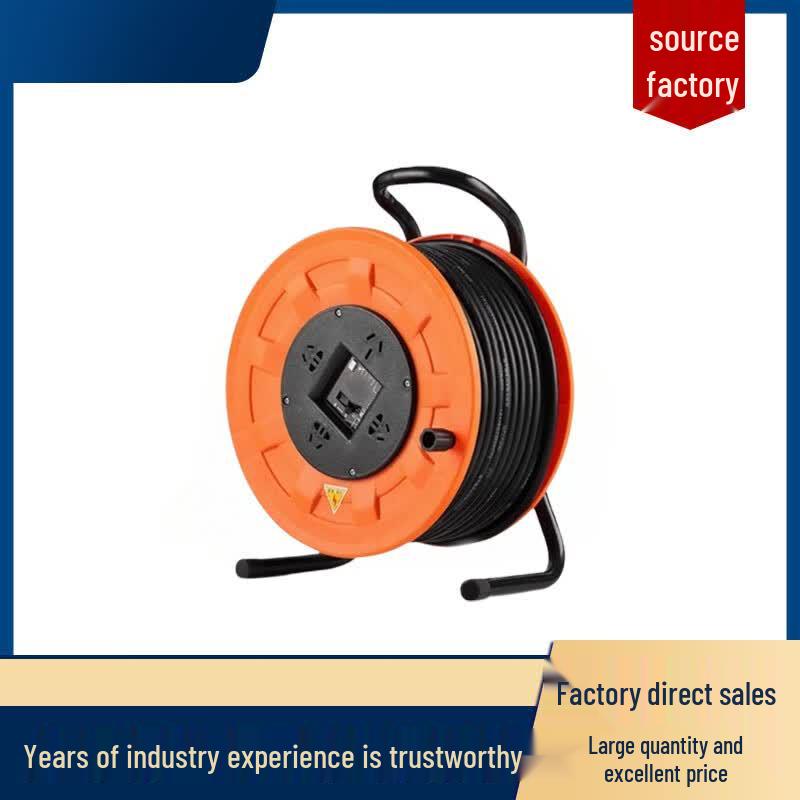 Portable Wire Reel with Multi-Socket
