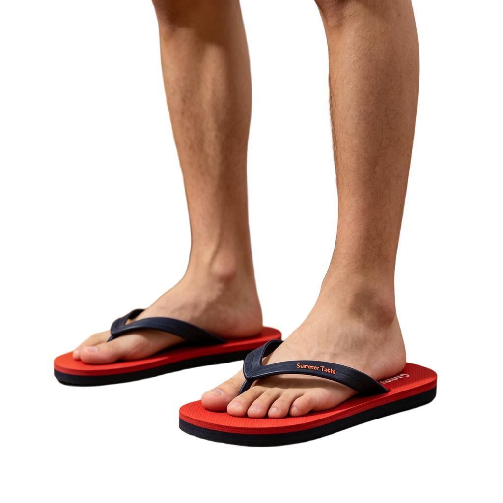 Color Block Flops Comfortable Thong Sandals for Beach and Home Wear