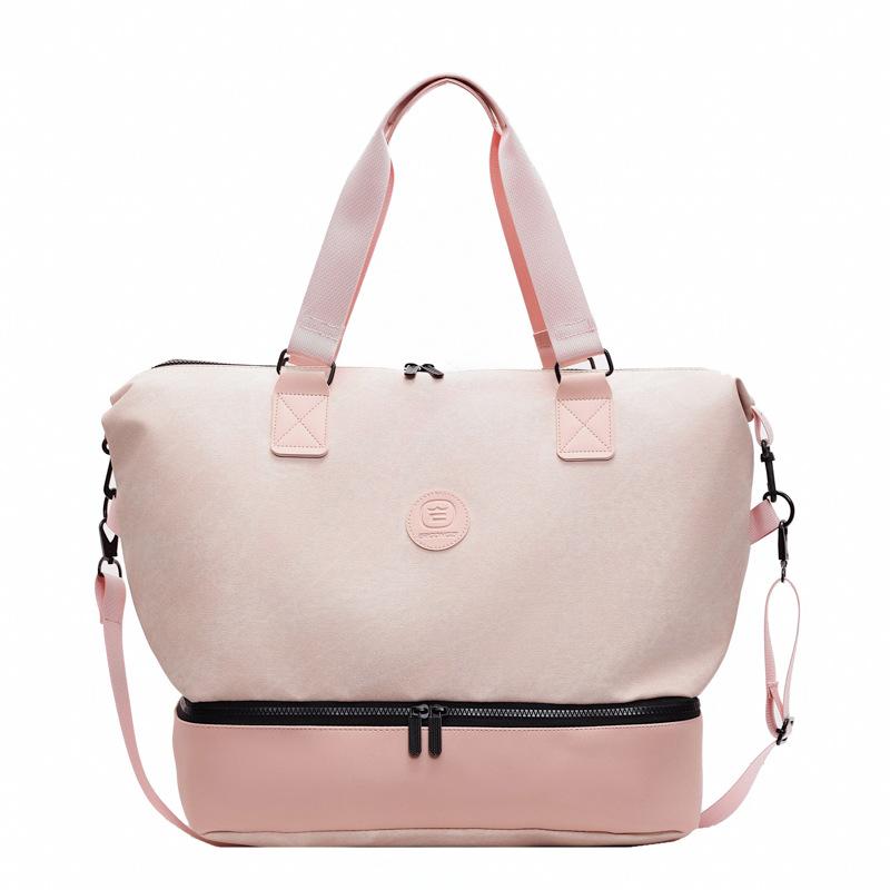 Trendy women's retro travel bag korean style shoulder crossbody yoga bag large capacity casual sports gym bag