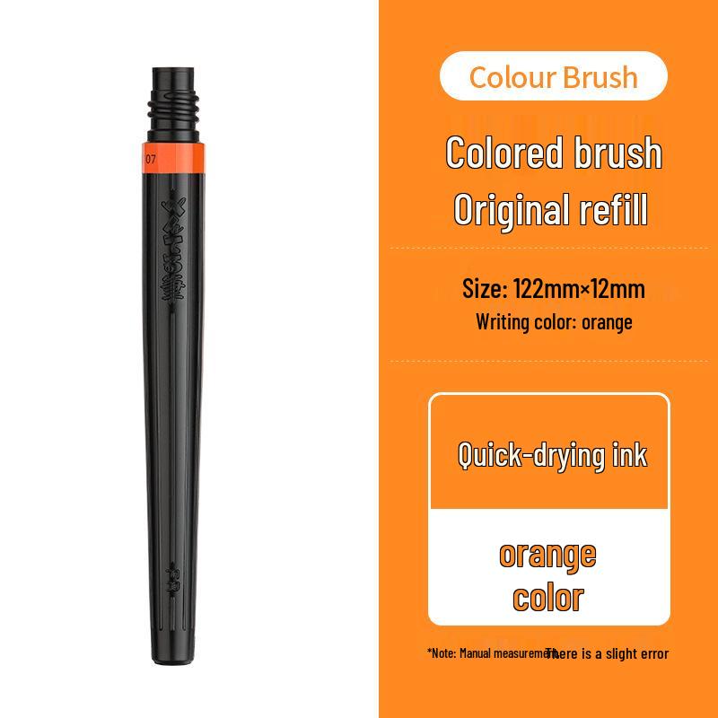 Pentel Japan Medium Tip Quick-Dry Brush Pen for Watercolor & Calligraphy with Refillable Ink