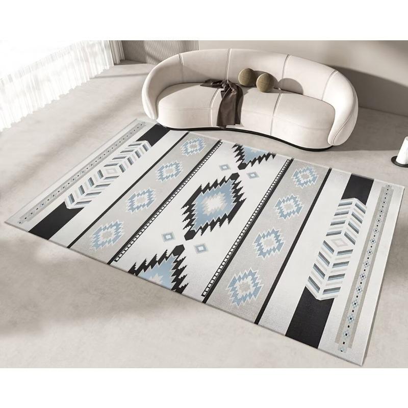 Modern Simple Household Mat Living Room Large Size Luxury Carpet Non-slip Bedroom Bedside Bay Window Rug Washable Kitchen Rug