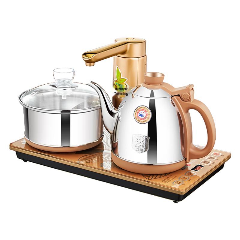 KAMJOVE Smart Automatic Water Filling Electric Tea Kettle & Tray
