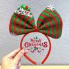Non-slip Bowknot Hair Hoop Shiny Christmas Headband Sweet Christmas Hairband  Girls