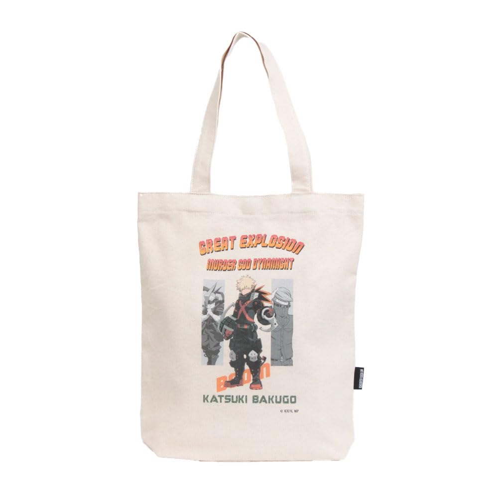 Mist Forza Tote Bag Hero Crack Print Canvas Tote Bag ODHA21 [My Academia] Off-White
