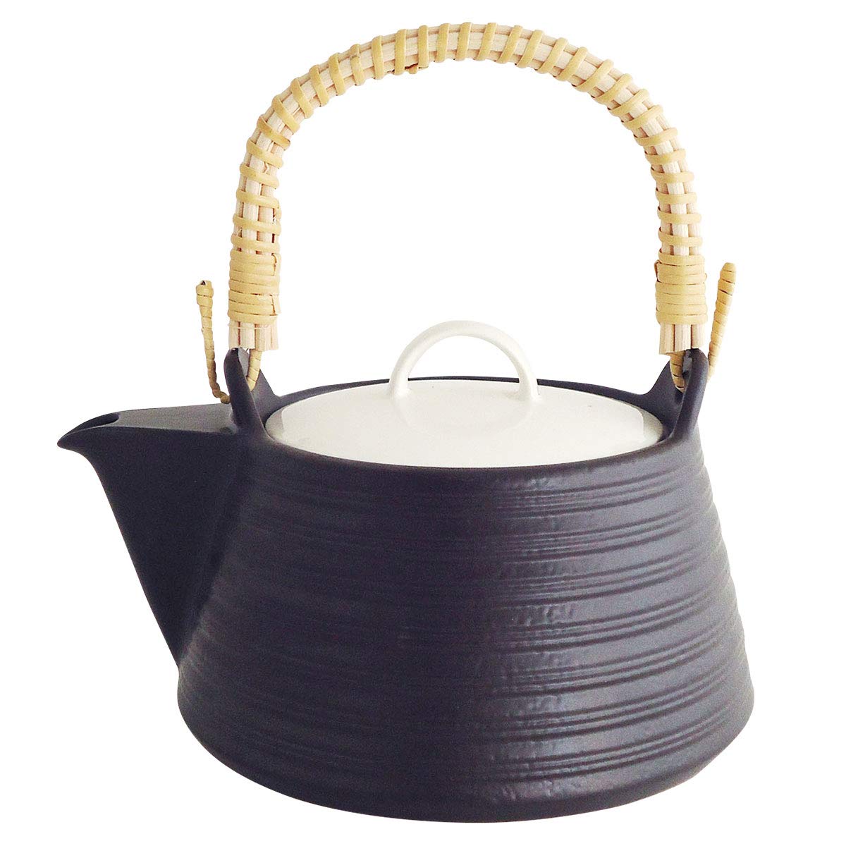 

IH Ceramic Yakunippondo Original with induction gas and halogen 1.5L Kettle, Black, Thermatech, [Compatible microwaves, cooktops, stoves, heaters]