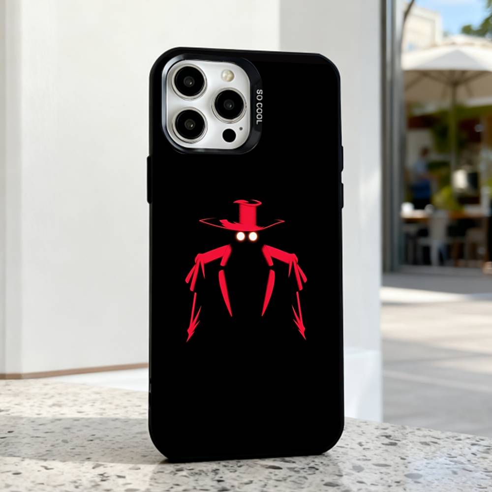 Anime A-Alucard H-Hellsing Phone Case For iPhone 17,16,15,14,13,12,11,Pro,Max,Plus,E,Air,Mini Black Tpu IMD Cover iPhone15