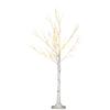 4ft Artificial White Birch Tree Light with Warm White Pre-Lit LED Light for Indoor and Covered Outdoor Use
