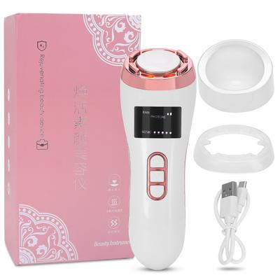 Máquina de Belleza EMS 7 en 1 Compresa Fría Caliente Rejuvenecimiento de la Piel Facial Dispositivo de Terapia de Luz Fotónica Blanco