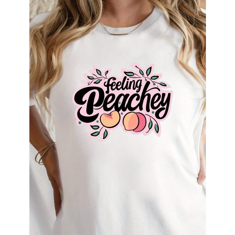 

Feeling Peachey Vibes G500L Pure Women S T-Shirt, Comfort Fit S белый