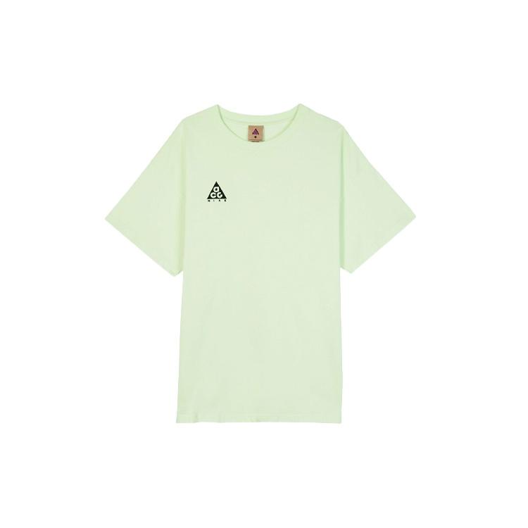 Nike ACG logo Short Sleeve Green Yellow Greenyellow Men s BQ7342-701 XS