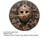 Round Wall Clock with Numbers Silent Movement Easy To Install Battery Operated 10-Inch Hanging Clock Artistic Home Decor