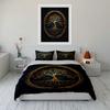 Golden Tree of Life Bedding Set Bedding Set (1 Duvet Cover, 2 Pillowcases, Duvet Not Included)