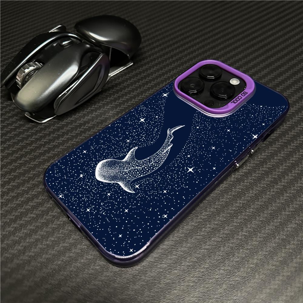 Whale In Deep Sea Mobile Phone Case Anti-fingerprint Phonecase for IPhone 18 16 15 14 13 12 11 Pro/Max/Plus Shock-proof Rear Cover