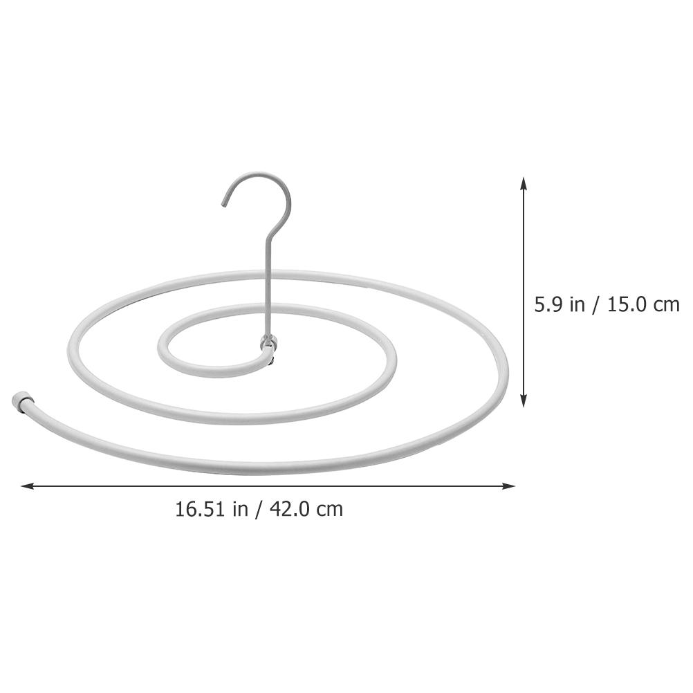 

Stainless Steel Spiral Blanket Hanger Drying Rack for Quilt Sheet Laundry Windproof Home Dorm Use Strong Load Capacity білий