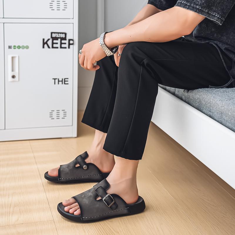 Sommerliche lässige Herren-Slipper Trendige personalisierte und bequeme Styles Freizeit Strand atmungsaktive Sandalen Vielseitig für den Alltag